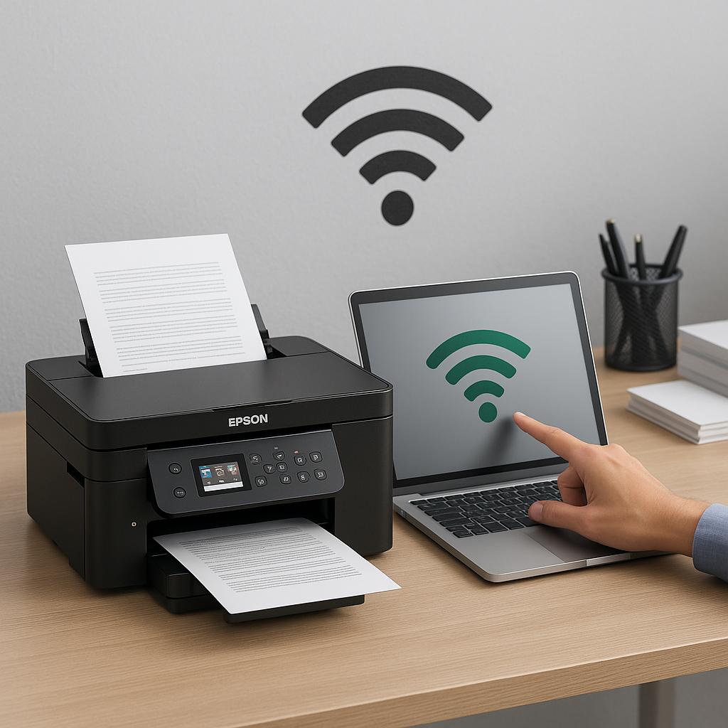 jak włączyć wifi w drukarce epson?