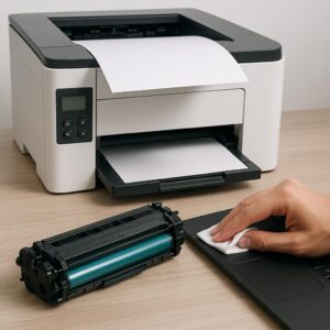 jak wyczyścić dane z drukarki?