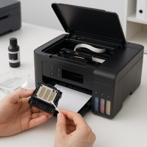 jak wyczyścić dyszę w drukarce epson ecotank?