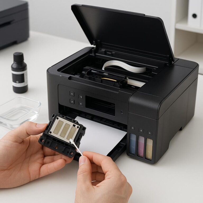 jak wyczyścić dyszę w drukarce epson ecotank?