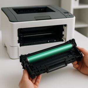 jak wymienić beben w drukarce lexmark?