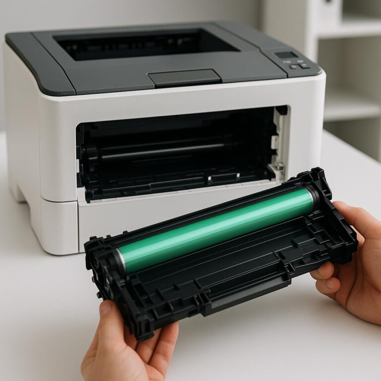 jak wymienić beben w drukarce lexmark?