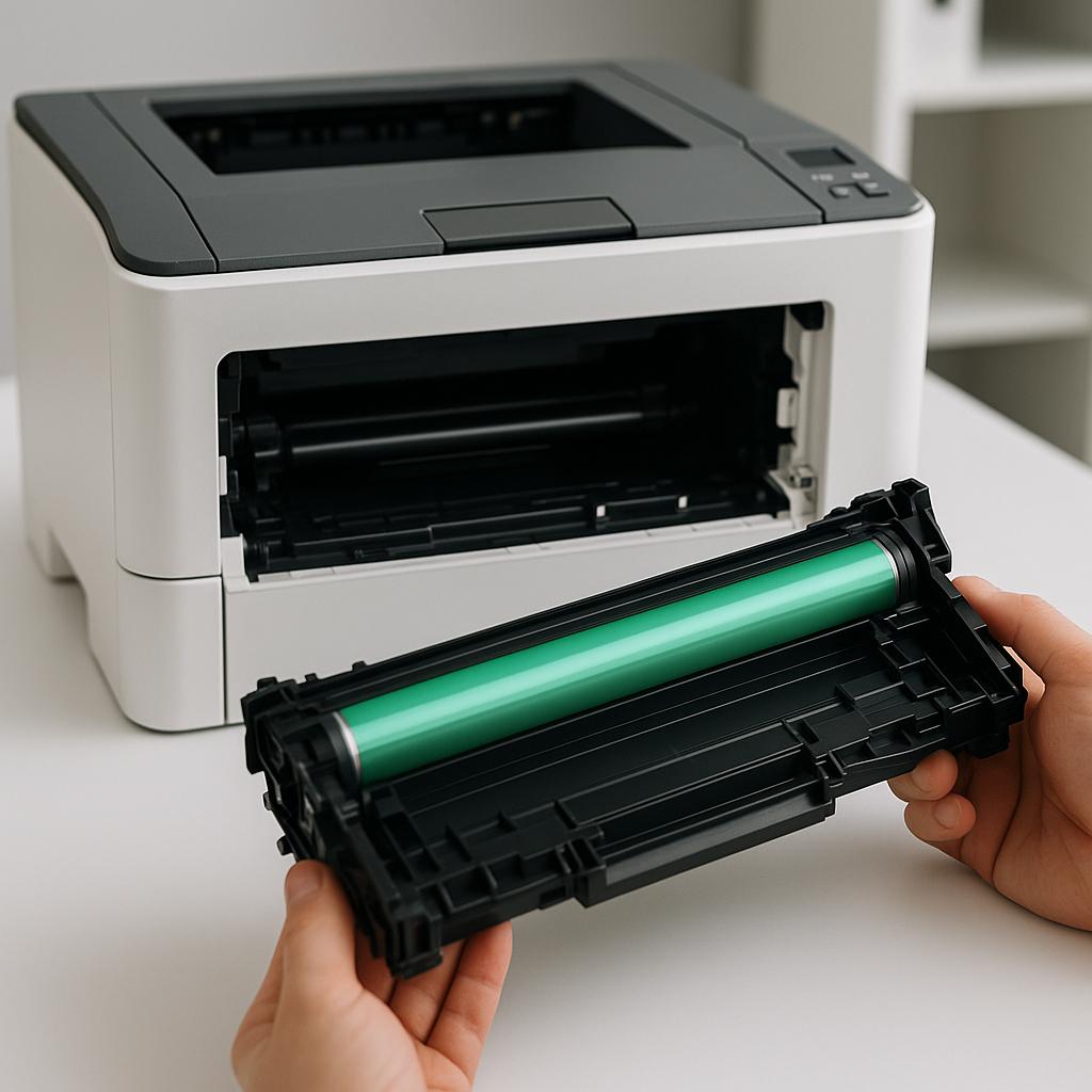 jak wymienić beben w drukarce lexmark?