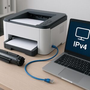 jak zmienić ip drukarki?