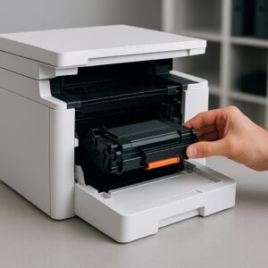 jak zmienić toner w drukarce?