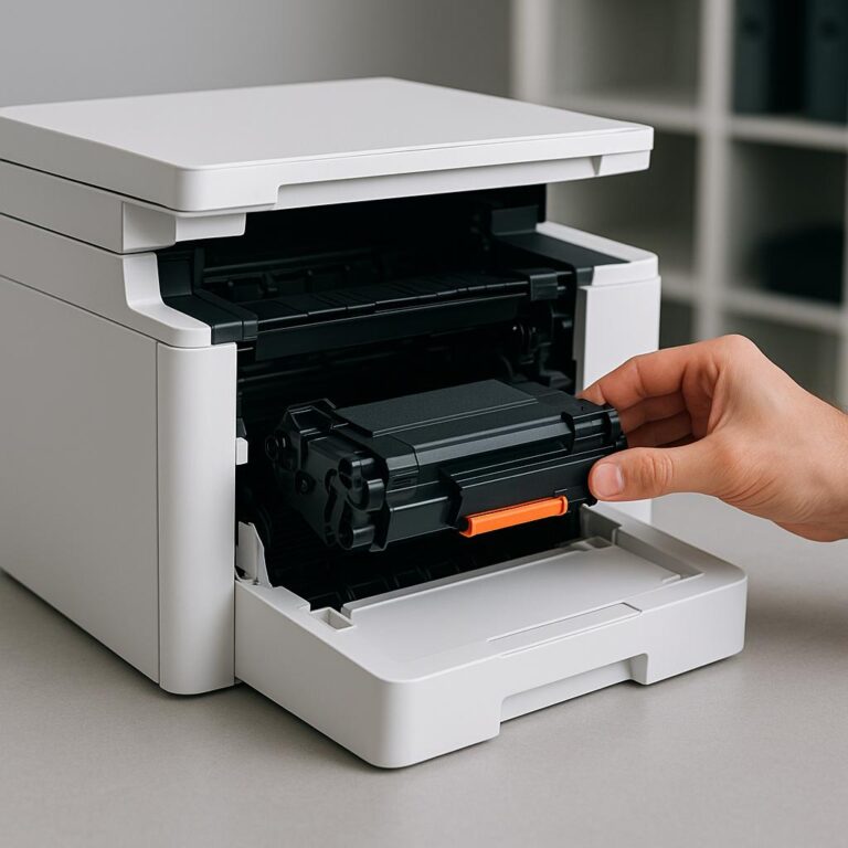 jak zmienić toner w drukarce?