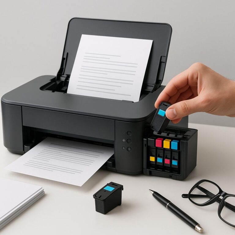 jak zresetować tusz w drukarce canon?