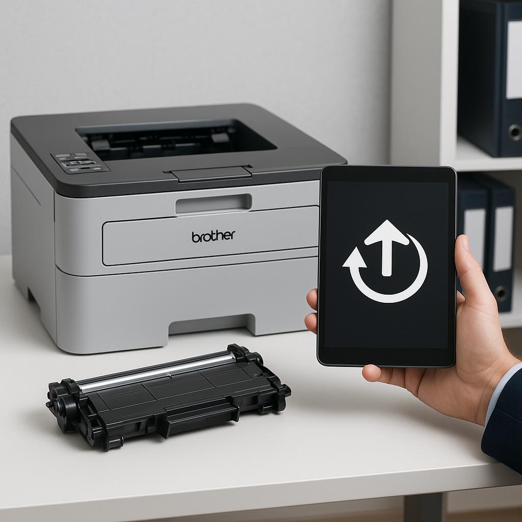 jak zrobić aktualizację drukarki brother?