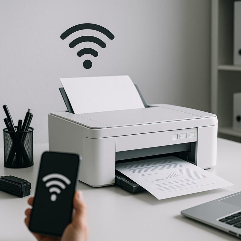 jak zsynchronizować drukarkę z wi-fi?