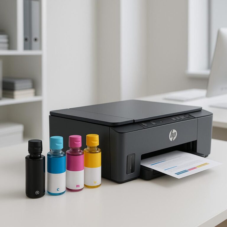 jaki jest rodzaj tuszu w drukarce hp smart tank 580?