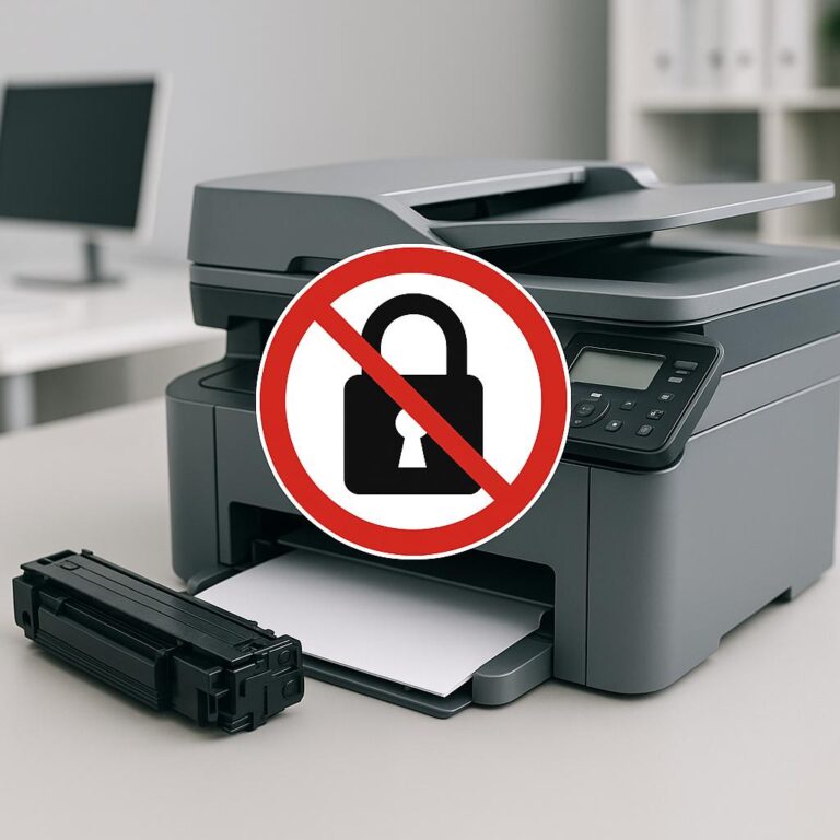 co to znaczy drukarka zablokowana?