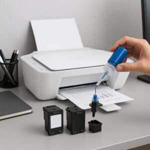 czy tusz w drukarce hp deskjet 2710 można uzupełniać?