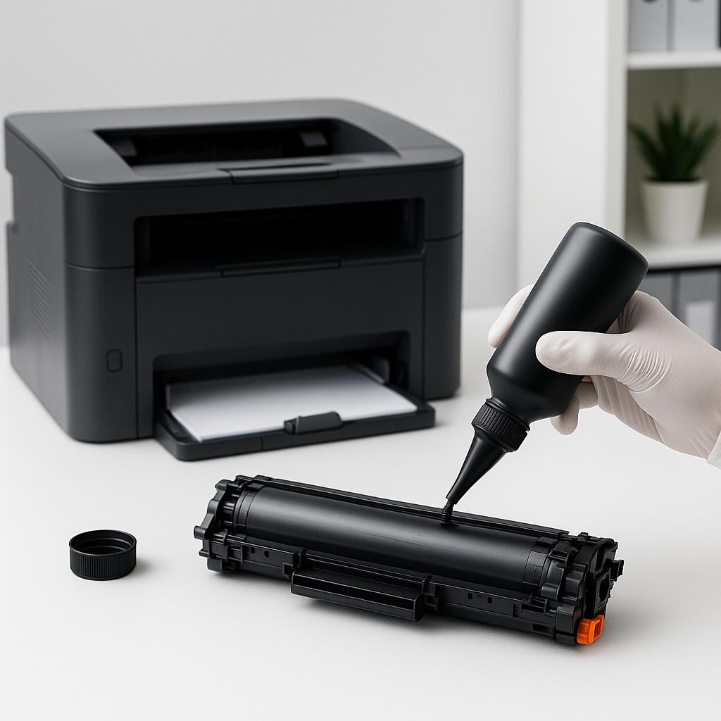 czy wkłady z tonerem canon można napełniać?