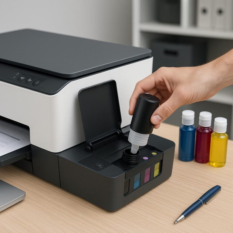 czy zbiornik hp smart tank można napełniać?