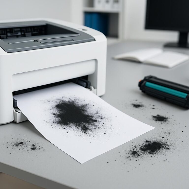 dlaczego drukarka laserowa brudzi?