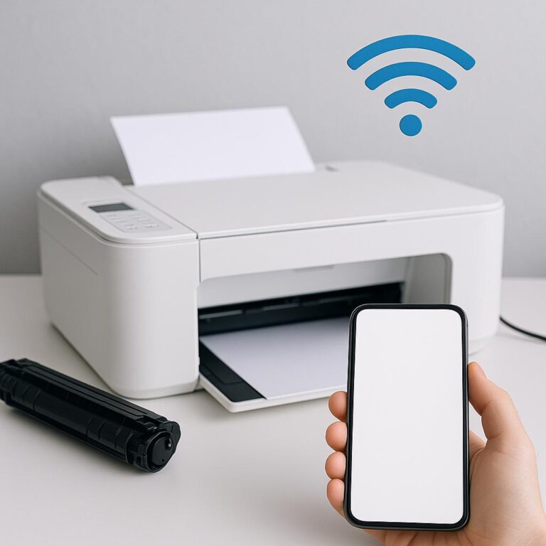 dlaczego telefon nie widzi drukarki canon?