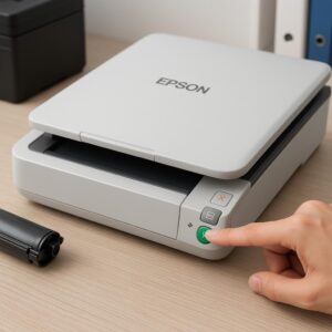 do czego służy przycisk start w skanerze epson?