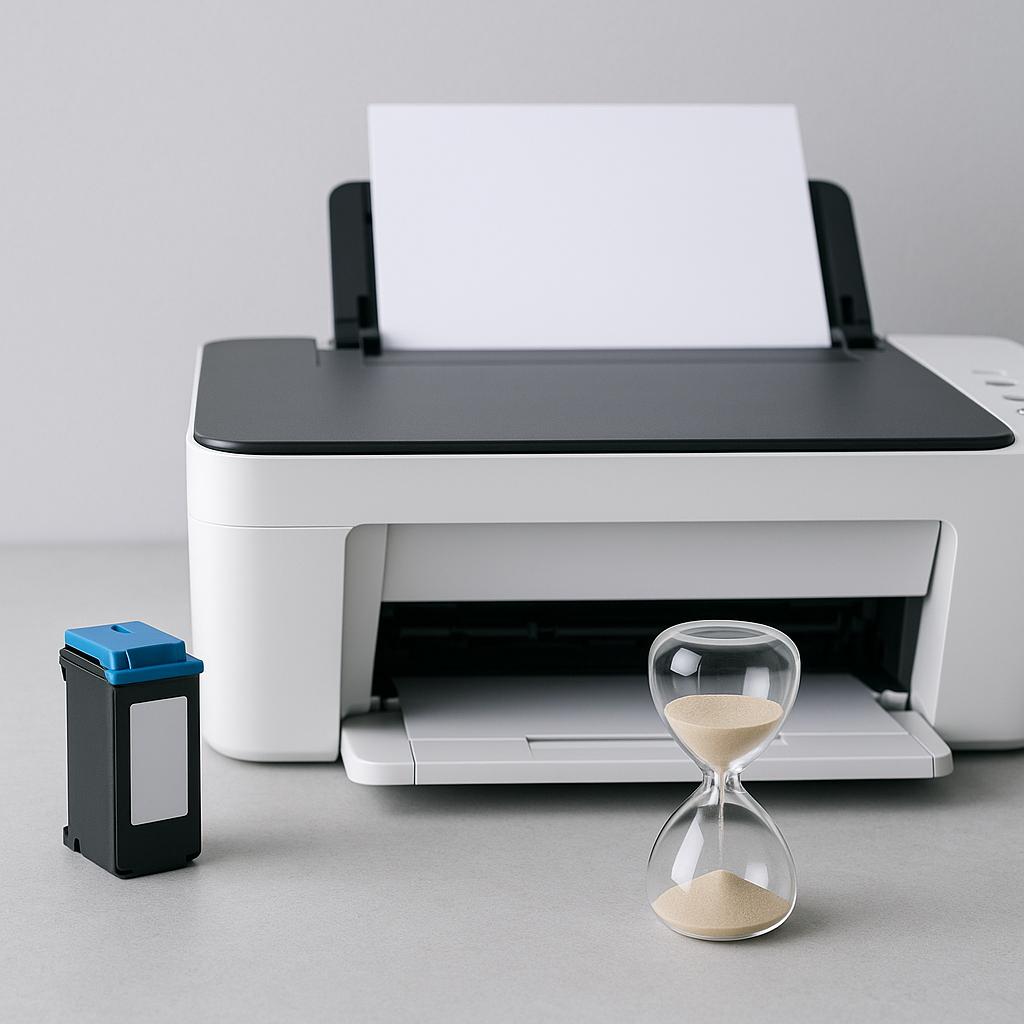 jak długo wystarcza tusz do drukarki, jeśli nie jest używany?