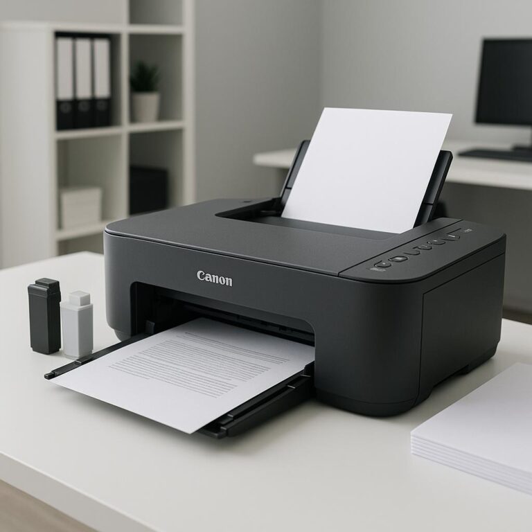 jak drukować bez kolorowego tuszu canon?