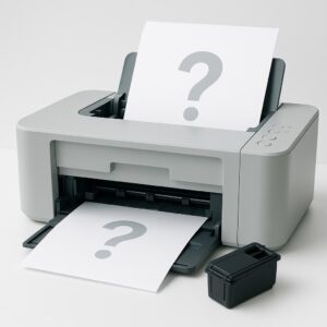 jak drukować, gdy skończył się czarny tusz?