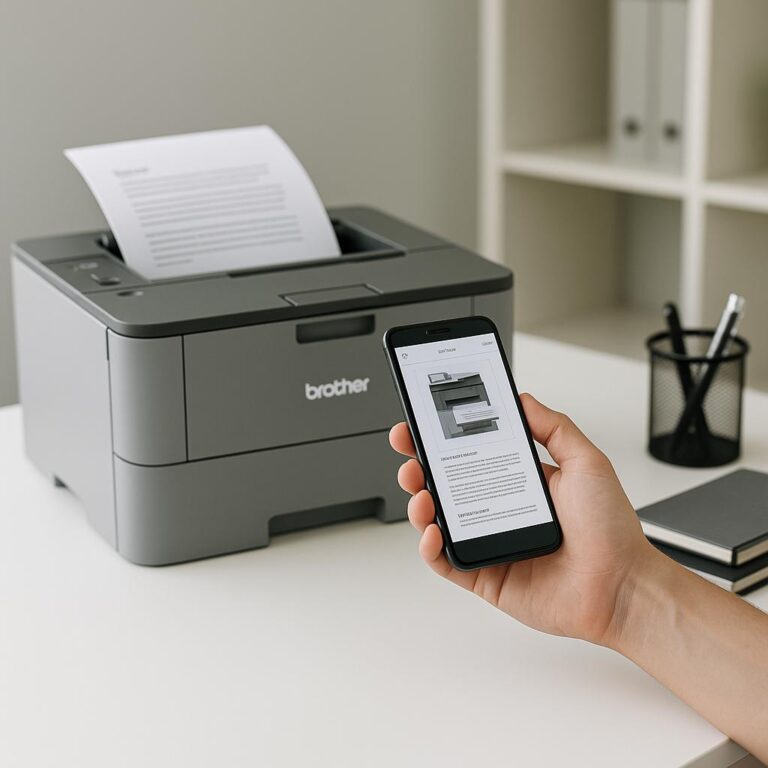 jak drukować z telefonu na drukarce brother?