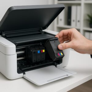 jak naprawić problem z wysuwaniem tuszu z drukarki?