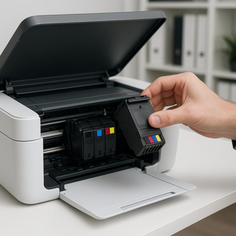 jak naprawić problem z wysuwaniem tuszu z drukarki?