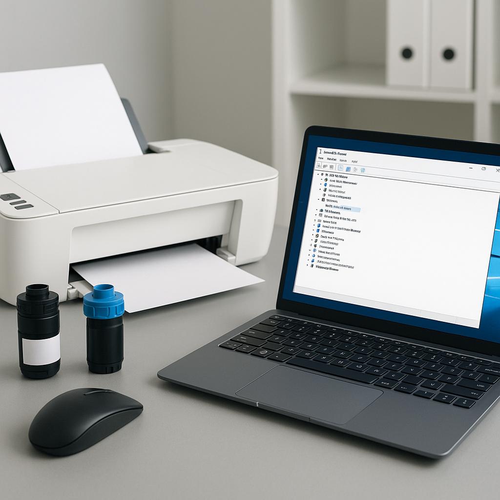 jak pobrać sterowniki drukarki w systemie windows 10?