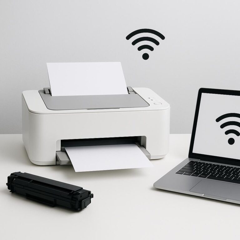 jak podłączyć drukarkę bez kabla?