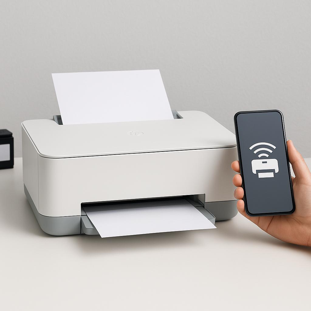 jak podłączyć drukarkę hp z telefonem?