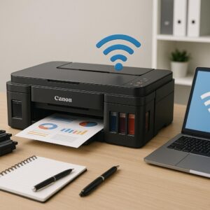 jak połączyć drukarkę canon g3010 z wi-fi?