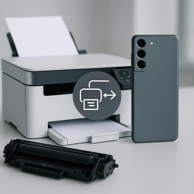 jak połączyć drukarkę hp z samsungiem?