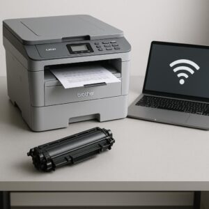 jak połączyć się z drukarką brother dcp?