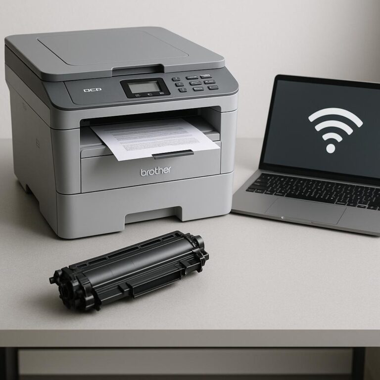 jak połączyć się z drukarką brother dcp?