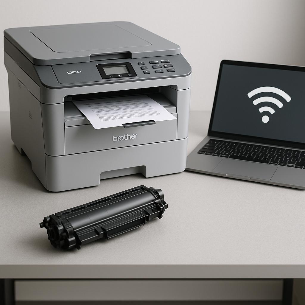 jak połączyć się z drukarką brother dcp?