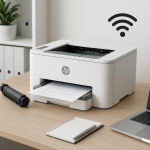 jak skonfigurować drukarkę hp laserjet z wi-fi?
