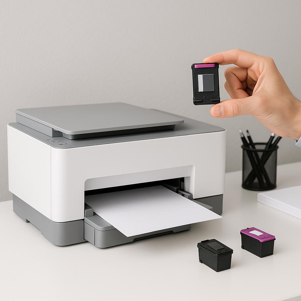 jak sprawdzić, czy w drukarce hp kończy się tusz?