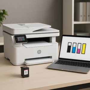 jak sprawdzić ile jest tuszu w drukarce hp?