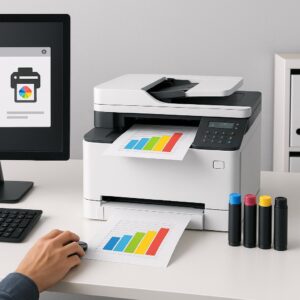 jak ustawić, aby drukarka drukowała na kolorowo?