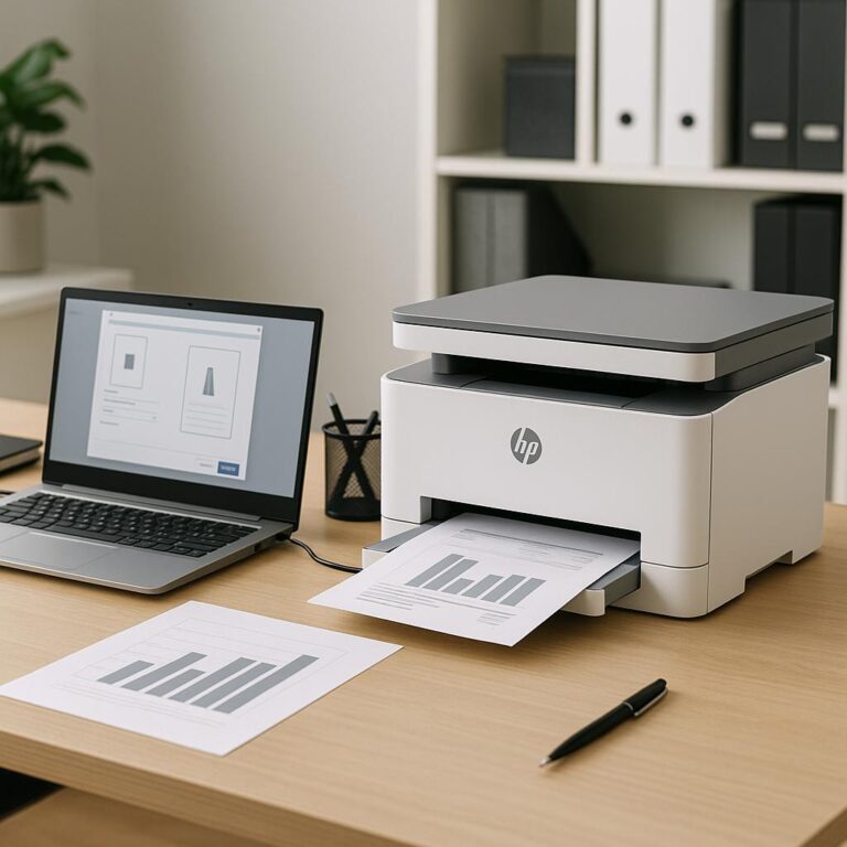 jak ustawić rozmiar wydruku w drukarce hp?