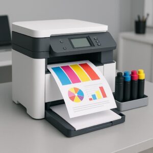 jak ustawić, żeby drukarka drukowała na kolorowo?