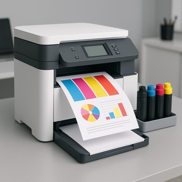 jak ustawić, żeby drukarka drukowała na kolorowo?