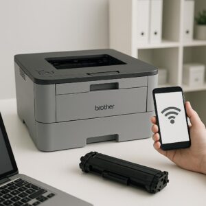 jak zainstalować drukarkę brother bez kabla?
