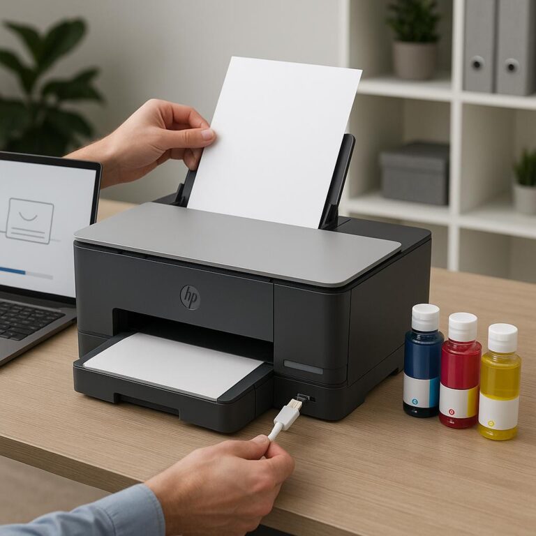 jak zainstalować drukarkę hp smart tank 670?