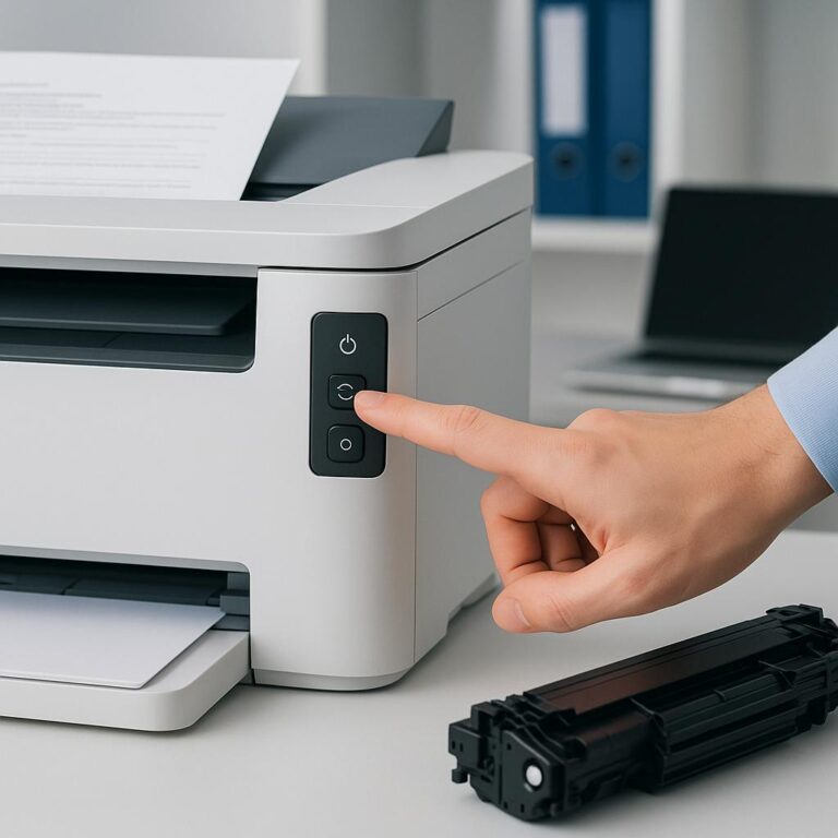 jak zrestartować drukarkę?