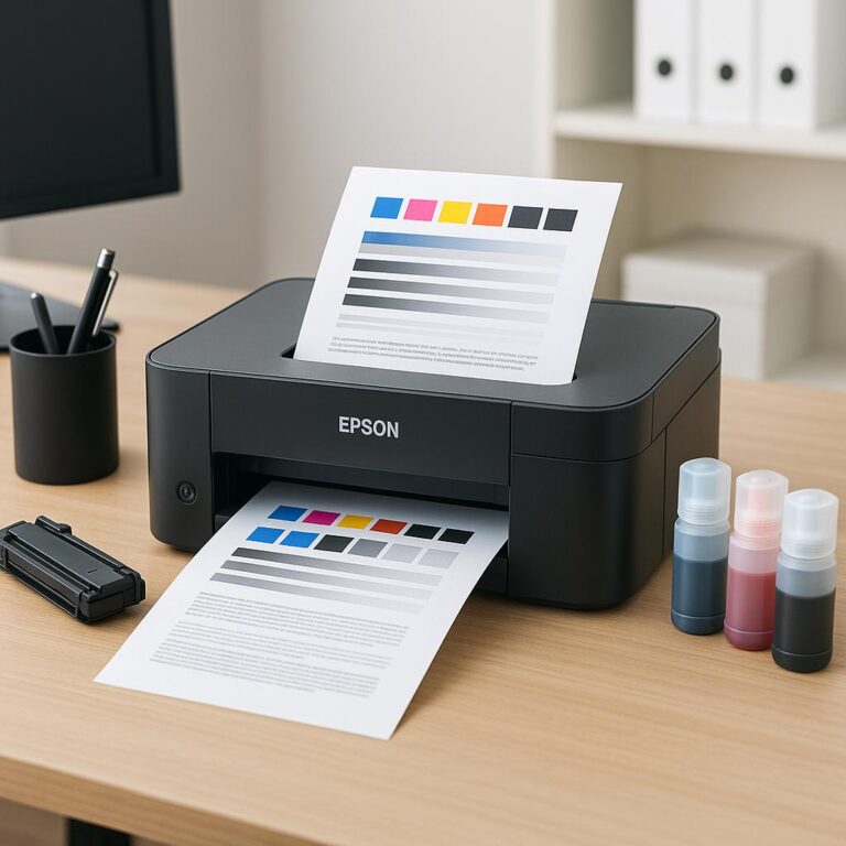 jak zrobić test drukarki epson l3150?