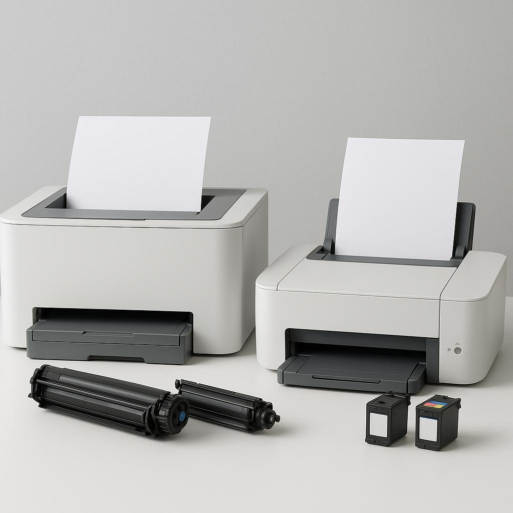 jaka drukarka jest lepsza laserowa czy na tusz?