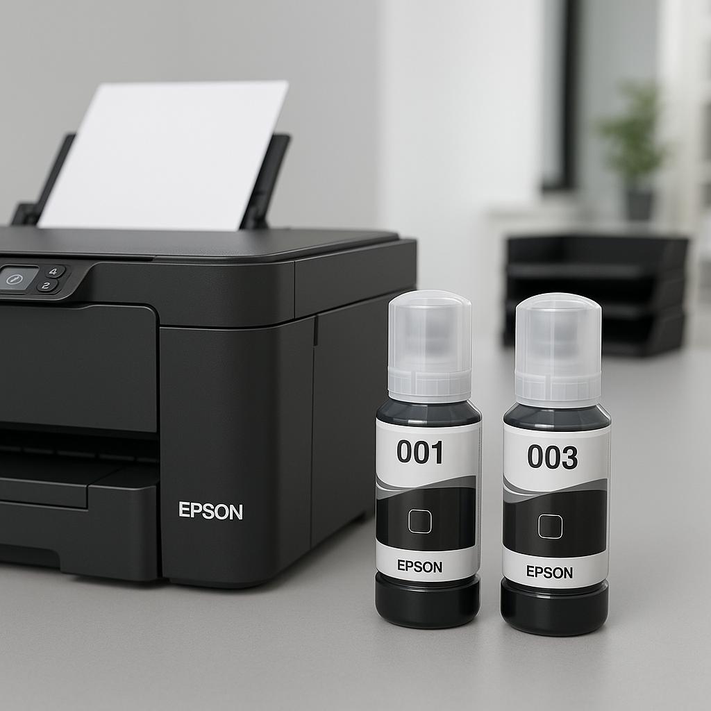 jaka jest różnica pomiędzy tuszem epson 001 i 003?