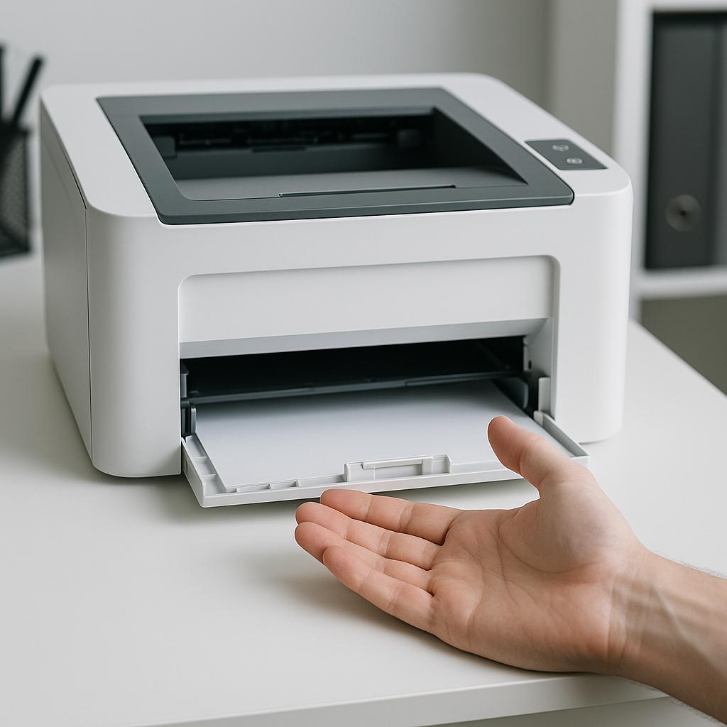 czemu drukarka nie ciągnie papieru?