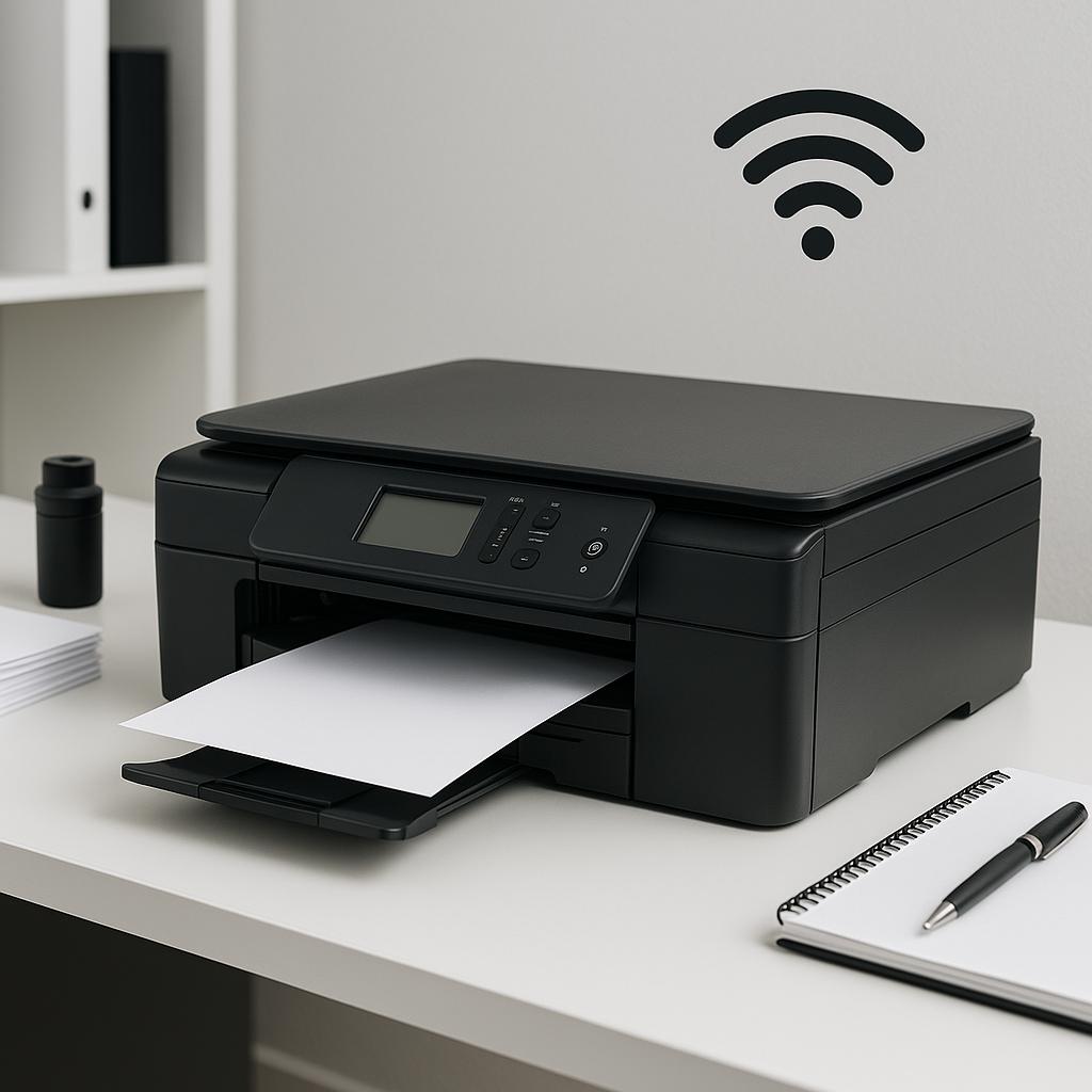 czy drukarka brother dcp-j100 ma wifi?